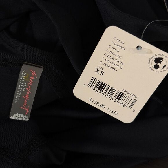 Free People My High Jumpsuit Women XS Gym Bodysuit Cycling Yoga One Piece NEW - Picture 3 of 13